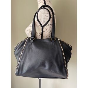 Black studded large bag